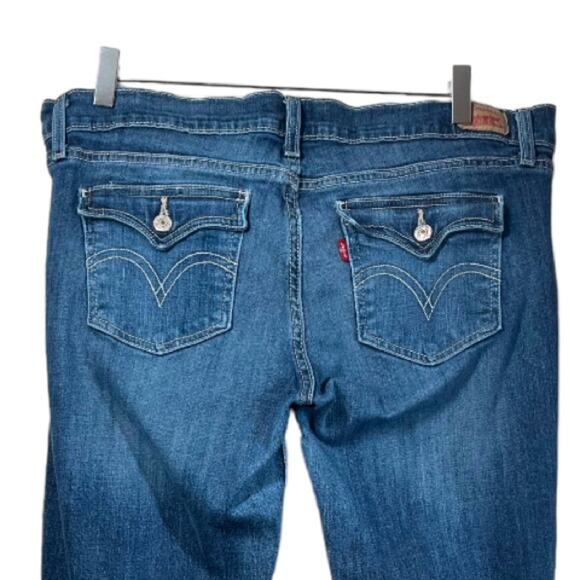 Levi’s Women’s Jeans 524 Superlow Raw Hem Bootcut Low Rise Size Junior’s 17M - Picture 4 of 10